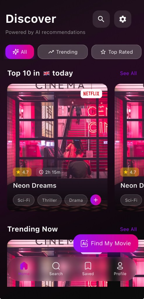 Streamwise — Discover home with personalized picks